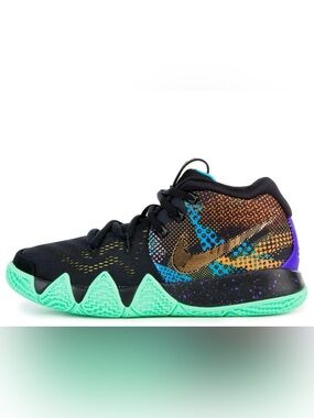 Nike Kyrie 4 PS Mamba Mentality Black Sonic Yellow Purple Venom Youth 2.5